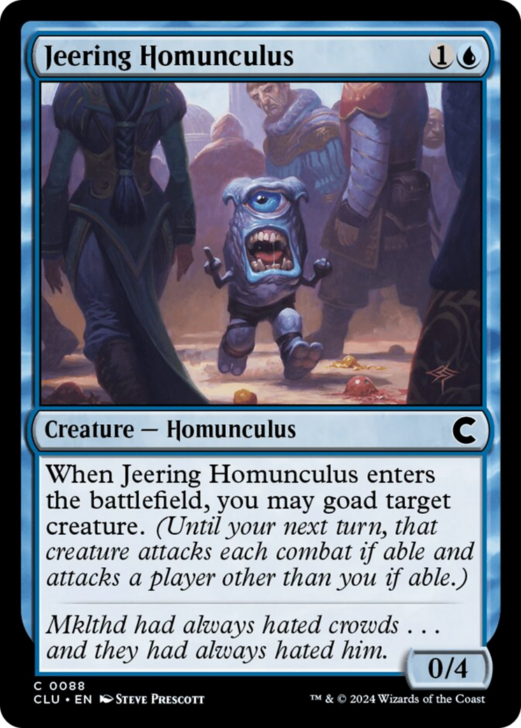 Jeering Homunculus [Ravnica: Clue Edition] - Destination Retro