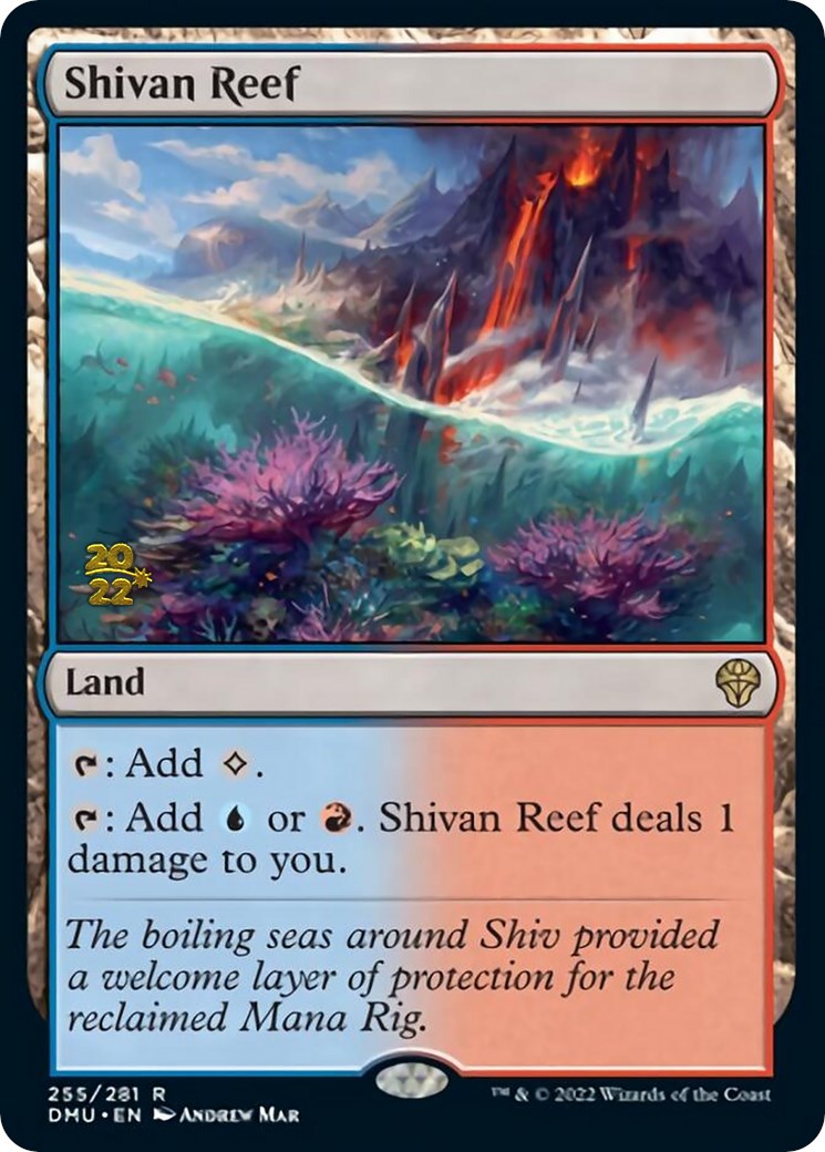 Shivan Reef [Dominaria United Prerelease Promos] - Destination Retro