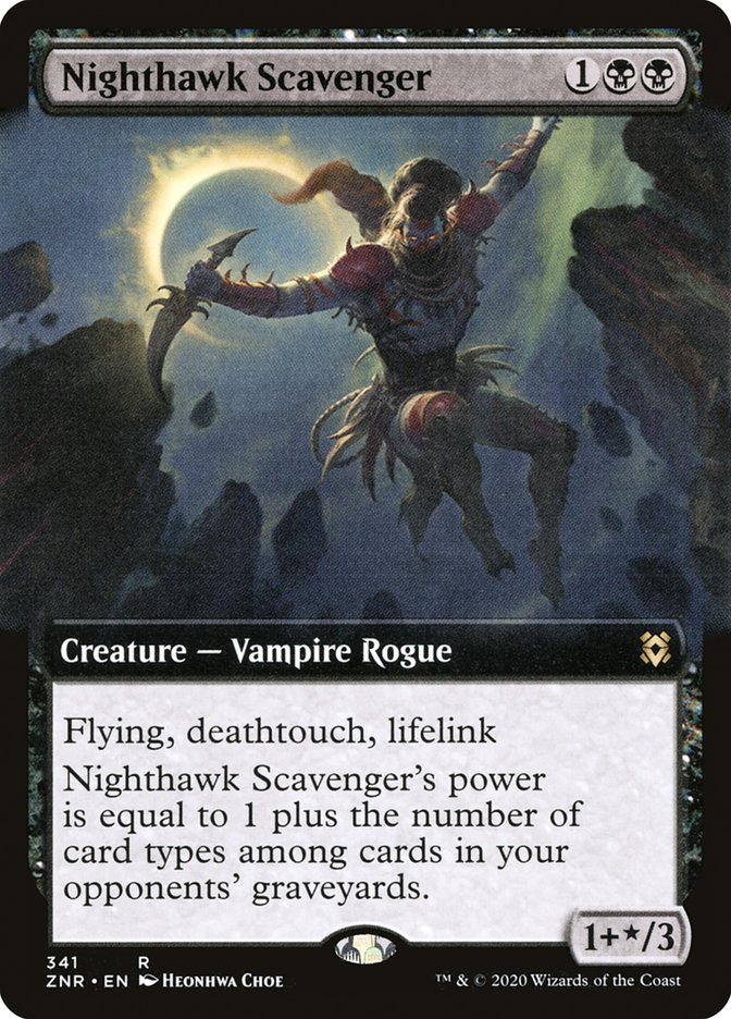 Nighthawk Scavenger (Extended Art) [Zendikar Rising] - Destination Retro