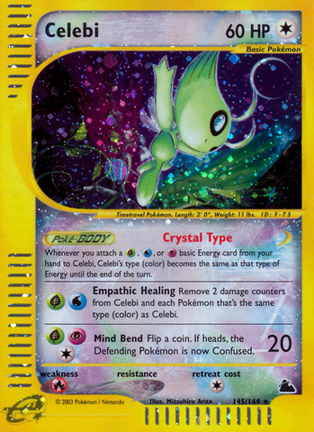 Celebi (145/144) [Skyridge] - Destination Retro