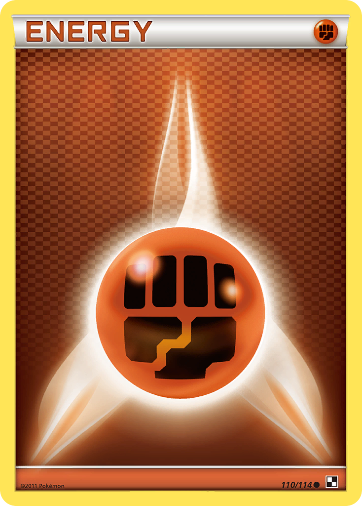 Fighting Energy (110/114) [Black & White: Base Set] - Destination Retro