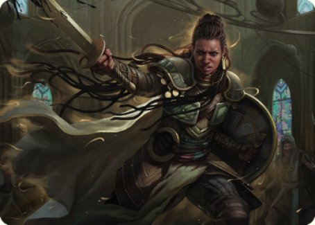 Shanna, Purifying Blade Art Card 1 [Dominaria United Art Series] - Destination Retro