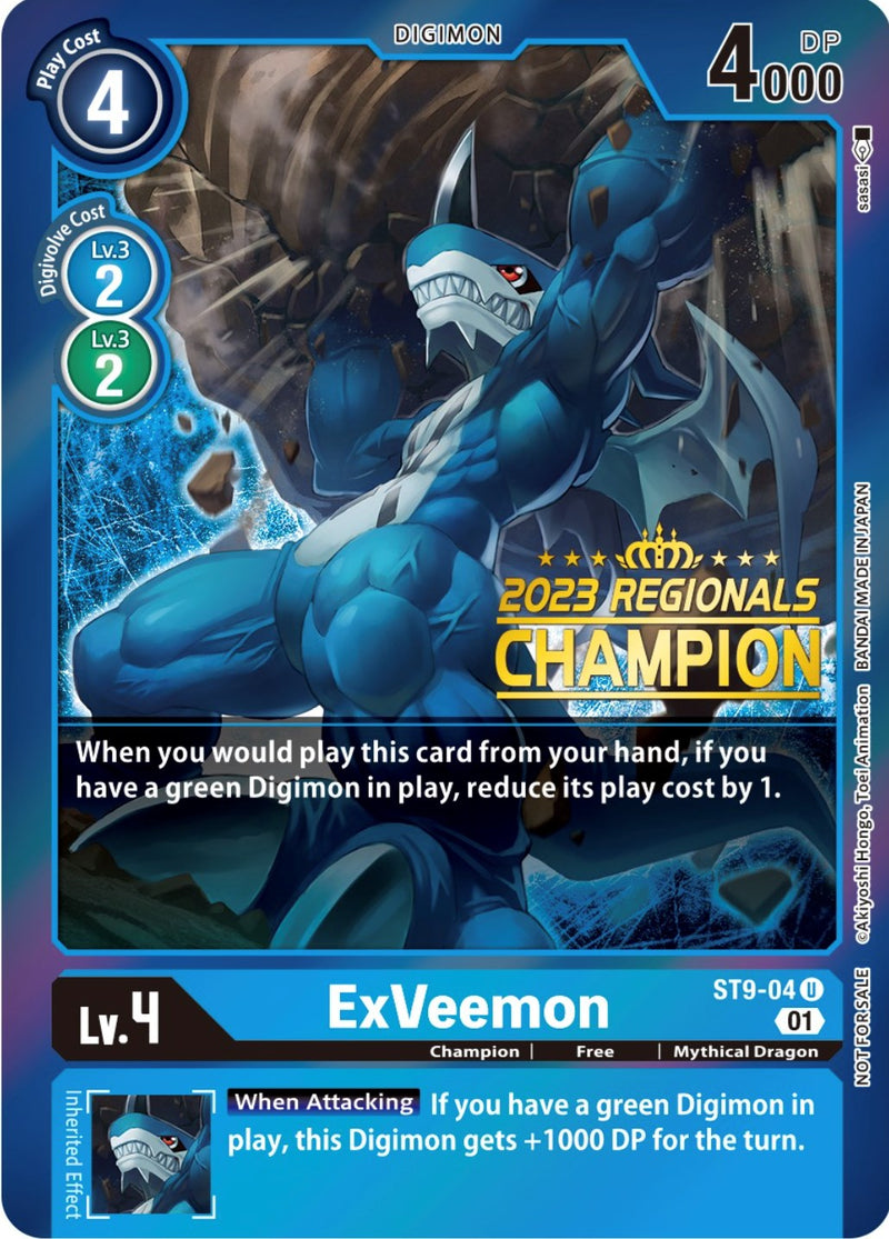 ExVeemon [ST9-04] (2023 Regionals Champion) [Starter Deck: Ultimate Ancient Dragon Promos] - Destination Retro