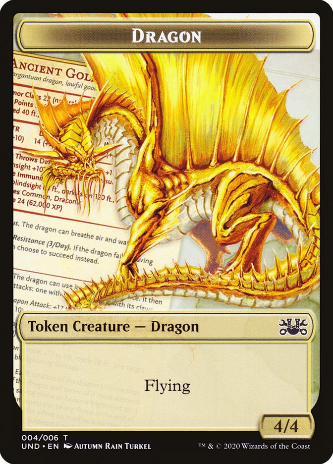 Beeble // Dragon Double-sided Token [Unsanctioned Tokens] - Destination Retro