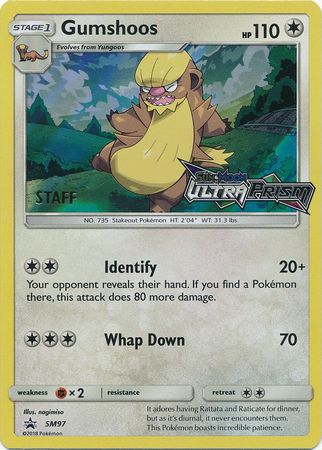 Gumshoos (Staff Prerelease Promo) (SM97) [Sun & Moon: Black Star Promos] - Destination Retro