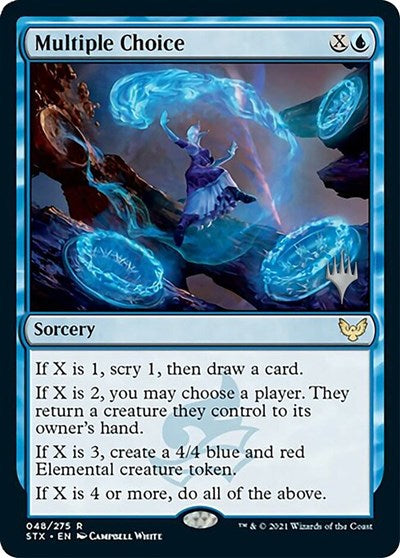 Multiple Choice (Promo Pack) [Strixhaven: School of Mages Promos] - Destination Retro