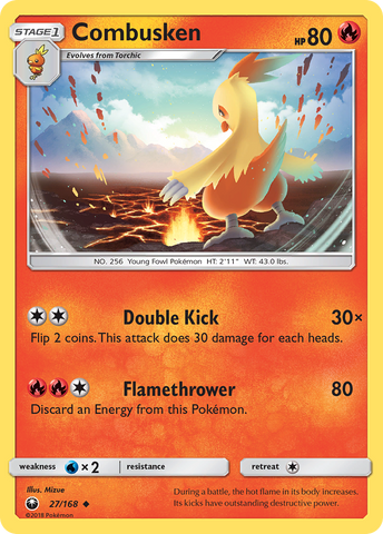 Combusken (27/168) [Sun & Moon: Celestial Storm] - Destination Retro