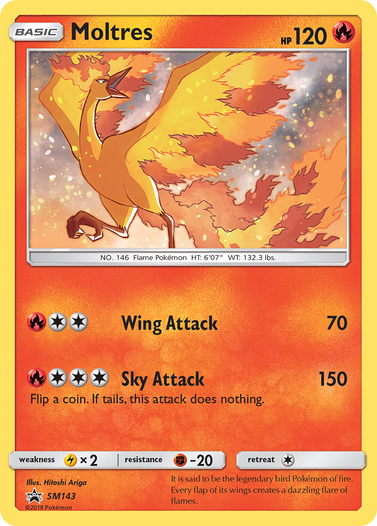Moltres (SM143) [Sun & Moon: Black Star Promos] - Destination Retro