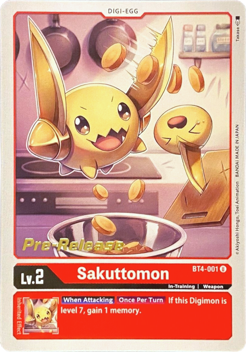 Sakuttomon [BT4-001] [Great Legend Pre-Release Promos] - Destination Retro