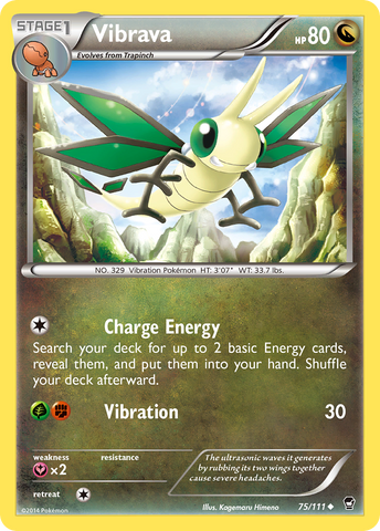 Vibrava (75/111) [XY: Furious Fists] - Destination Retro