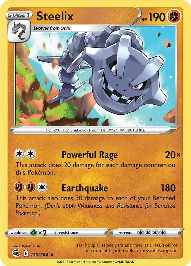 Steelix (139/264) [Sword & Shield: Fusion Strike] - Destination Retro