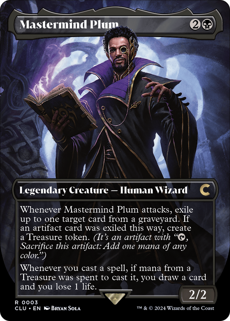 Mastermind Plum (Borderless) [Ravnica: Clue Edition] - Destination Retro