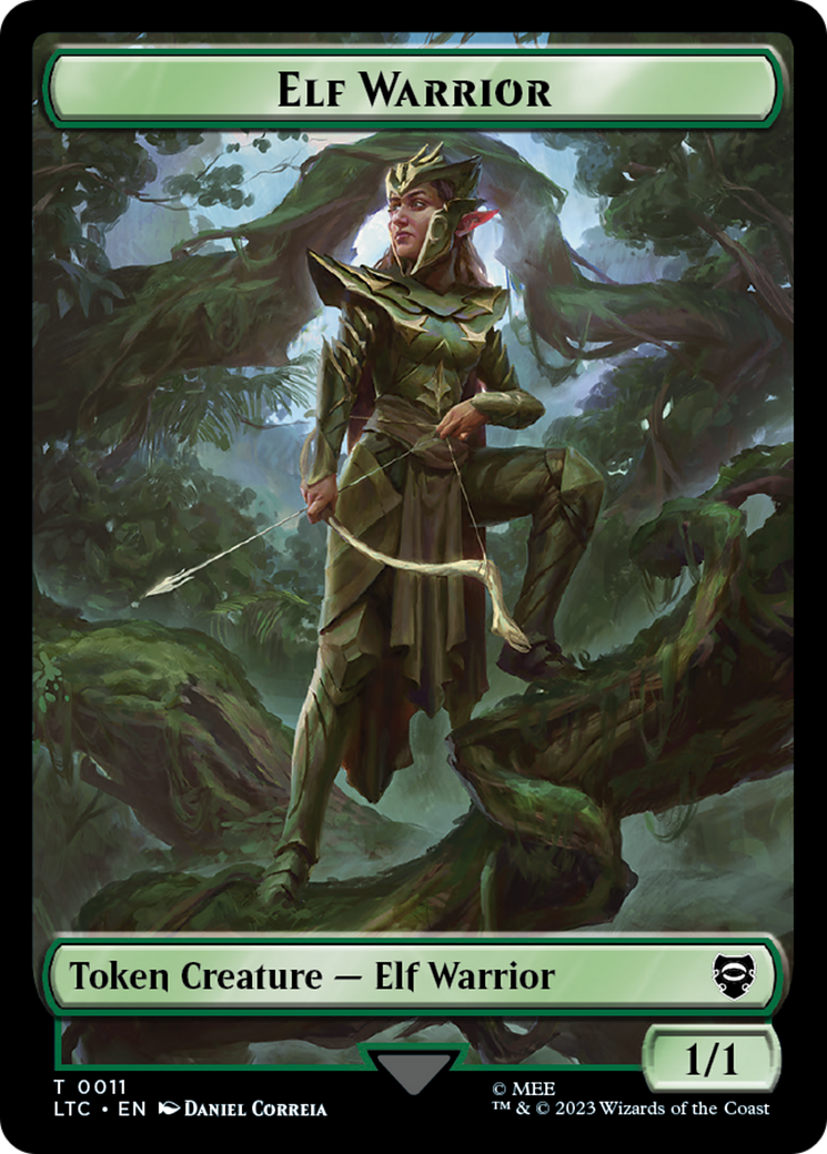 Elf Warrior // Insect Double Sided Token [The Lord of the Rings: Tales of Middle-Earth Commander Tokens] - Destination Retro