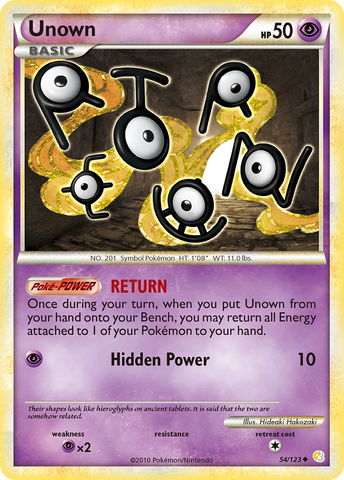 Unown (54/123) [HeartGold & SoulSilver: Base Set] - Destination Retro