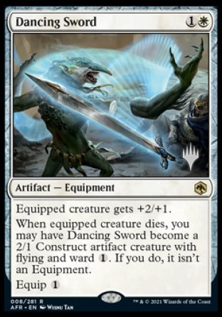 Dancing Sword (Promo Pack) [Dungeons & Dragons: Adventures in the Forgotten Realms Promos] - Destination Retro