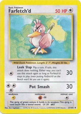 Farfetch'd (27/102) [Base Set Unlimited] - Destination Retro