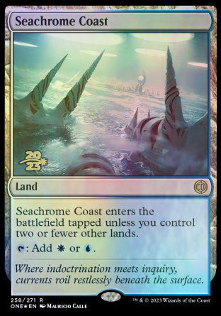 Seachrome Coast [Phyrexia: All Will Be One Prerelease Promos] - Destination Retro