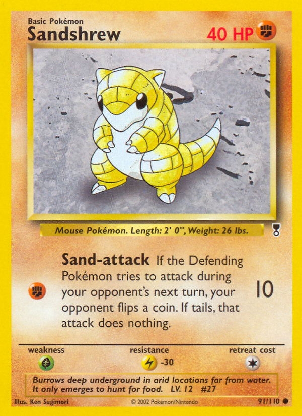 Sandshrew (91/110) [Legendary Collection] - Destination Retro
