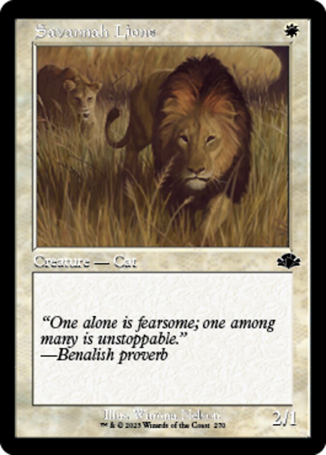 Savannah Lions (Retro) [Dominaria Remastered] - Destination Retro