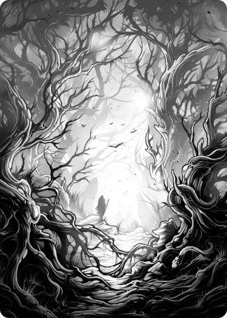 Forest 1 Art Card [Innistrad: Midnight Hunt Art Series] - Destination Retro