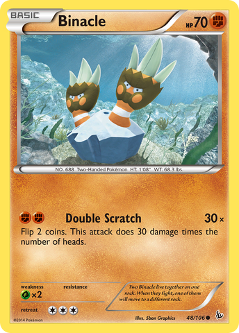 Binacle (48/106) [XY: Flashfire] - Destination Retro