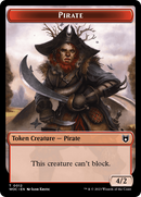 Pirate // Human Soldier Double-Sided Token [Wilds of Eldraine Commander Tokens] - Destination Retro