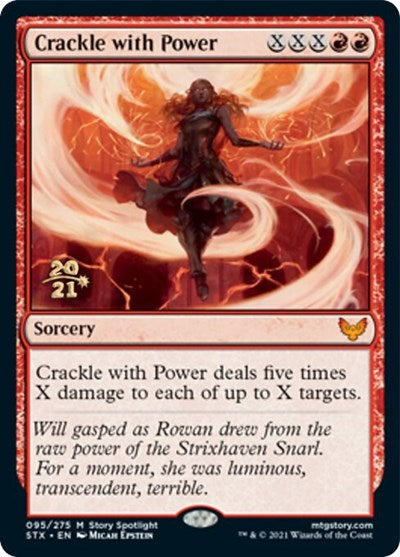 Crackle with Power [Strixhaven: School of Mages Prerelease Promos] - Destination Retro