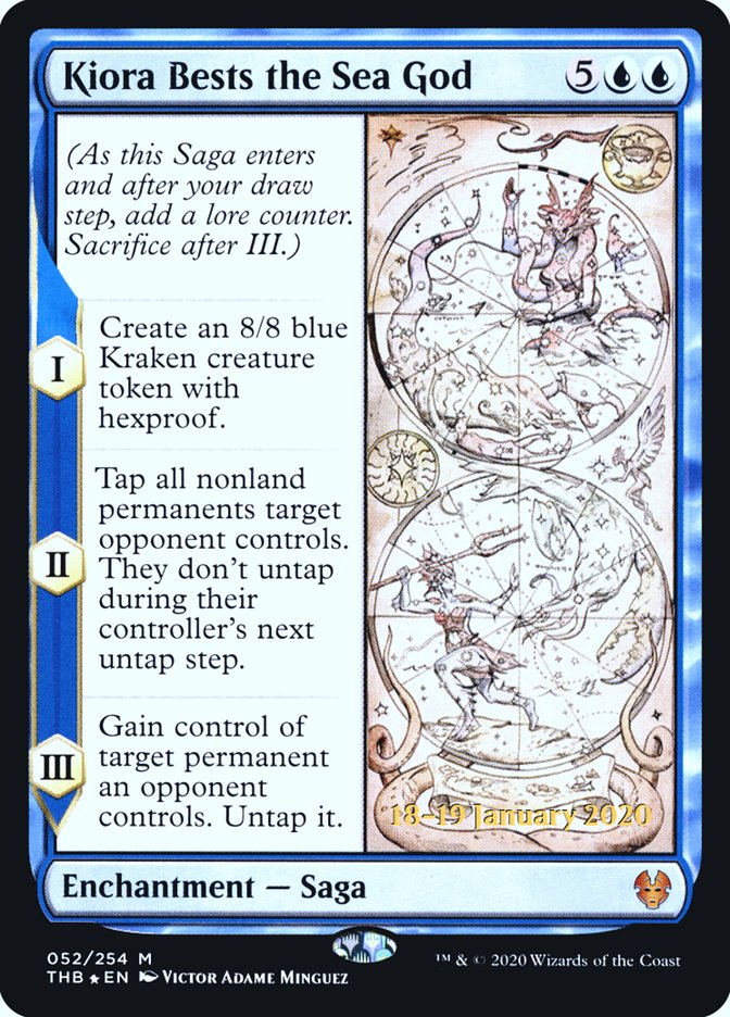 Kiora Bests the Sea God [Theros Beyond Death Prerelease Promos] - Destination Retro