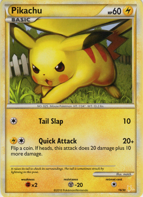 Pikachu (16/30) [HeartGold & SoulSilver: Trainer Kit - Gyarados & Raichu] - Destination Retro