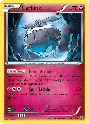 Carbink (47/108) [XY: Roaring Skies] - Destination Retro