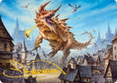 Tarrasque Art Card (Gold-Stamped Signature) [Dungeons & Dragons: Adventures in the Forgotten Realms Art Series] - Destination Retro