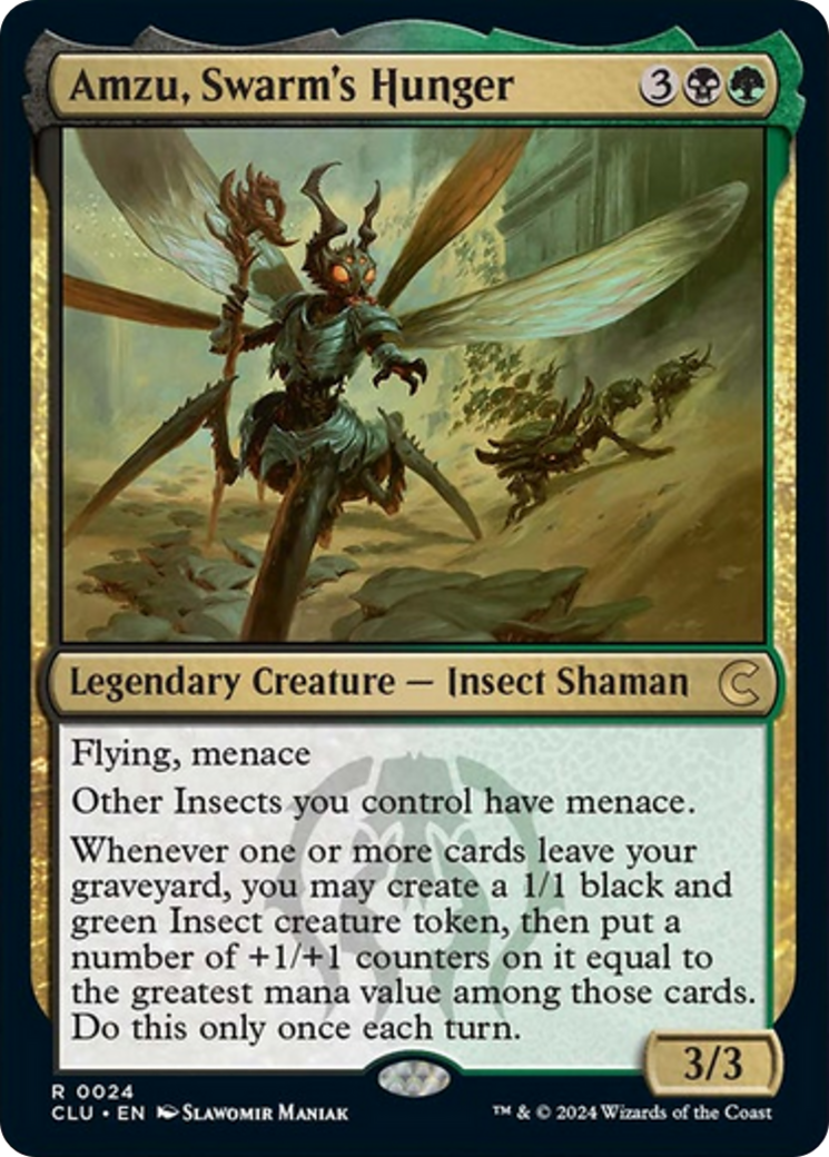 Amzu, Swarm's Hunger [Ravnica: Clue Edition] - Destination Retro