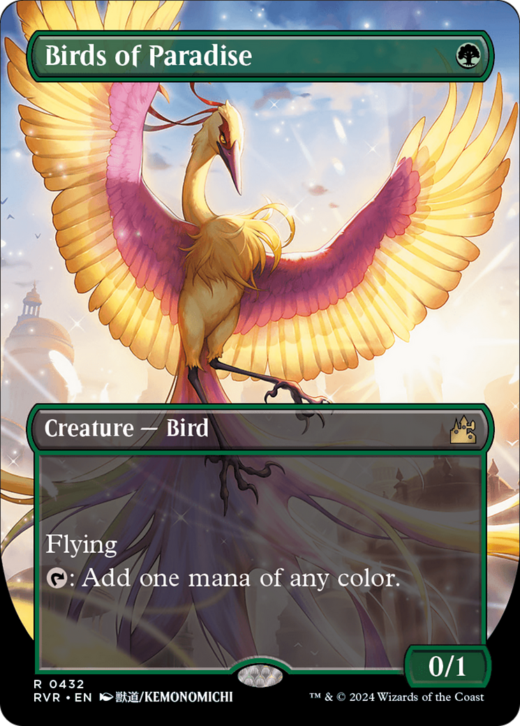 Birds of Paradise (Anime Borderless) [Ravnica Remastered] - Destination Retro