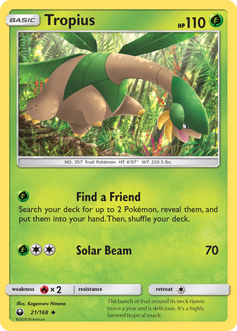 Tropius (21/168) [Sun & Moon: Celestial Storm] - Destination Retro