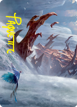 Island Art Card (Gold-Stamped Signature) [Strixhaven: School of Mages Art Series] - Destination Retro