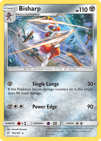 Bisharp (105/181) [Sun & Moon: Team Up] - Destination Retro