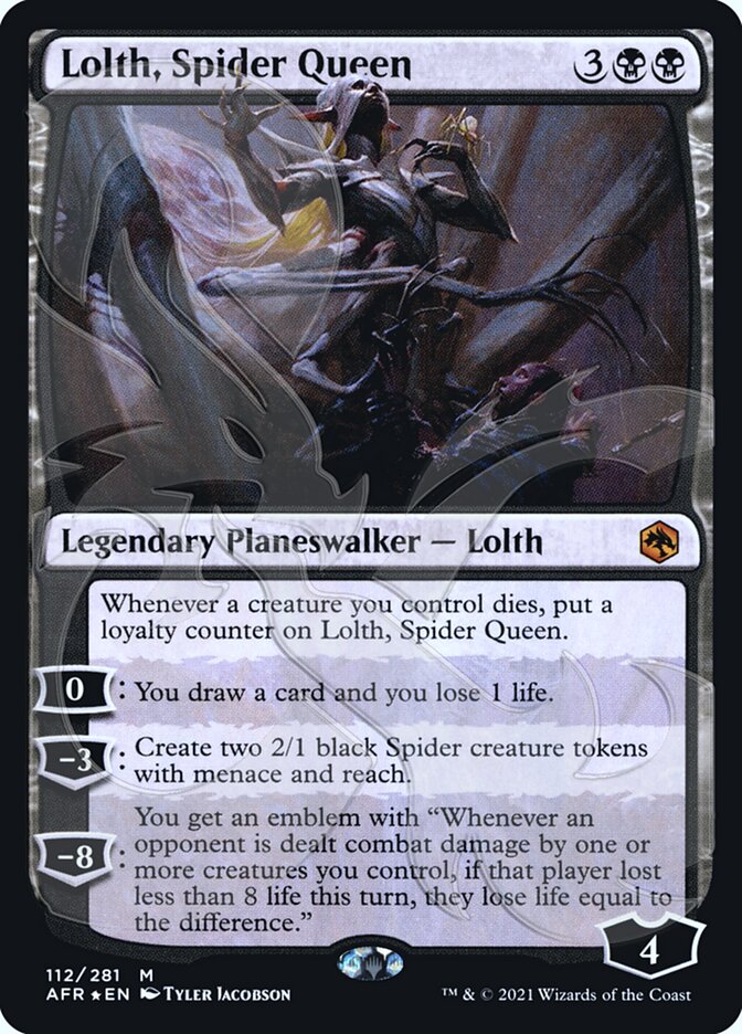 Lolth, Spider Queen (Ampersand Promo) [Dungeons & Dragons: Adventures in the Forgotten Realms Promos] - Destination Retro