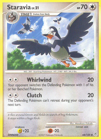 Staravia (64/130) [Diamond & Pearl: Base Set] - Destination Retro