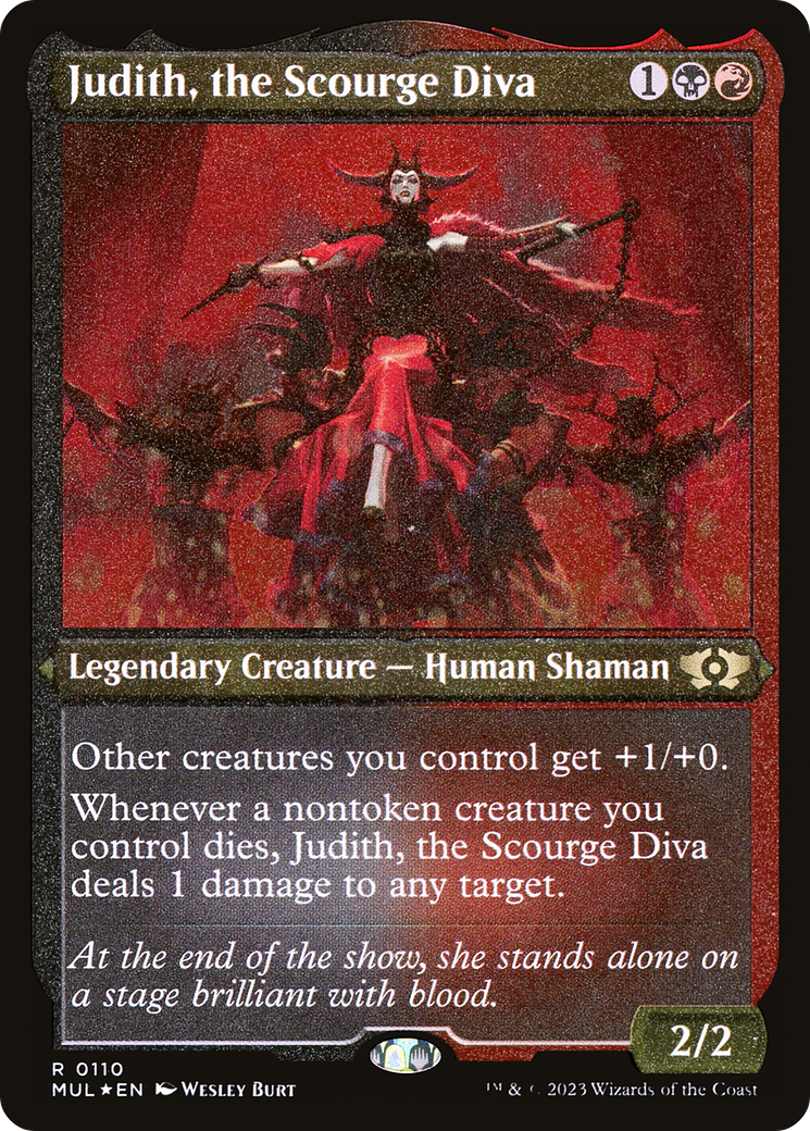 Judith, the Scourge Diva (Foil Etched) [Multiverse Legends] - Destination Retro