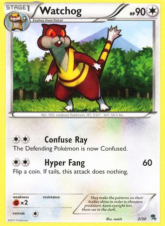 Watchog (2/30) [Black & White: Trainer Kit] - Destination Retro