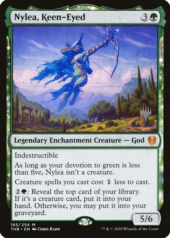 Nylea, Keen-Eyed (Promo Pack) [Theros Beyond Death Promos] - Destination Retro