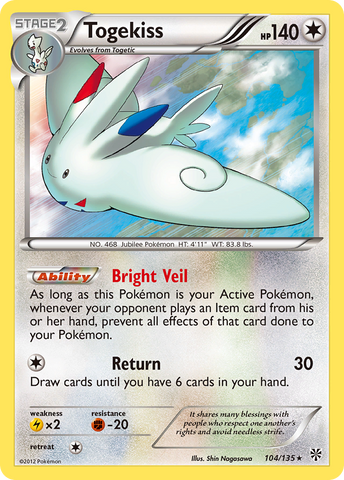 Togekiss (104/135) [Black & White: Plasma Storm] - Destination Retro