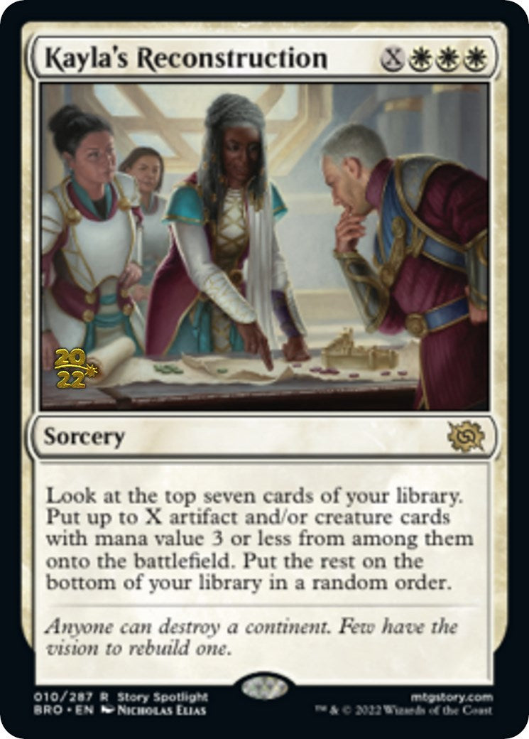 Kayla's Reconstruction [The Brothers' War: Prerelease Promos] - Destination Retro