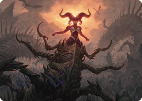 Sheoldred, the Apocalypse Art Card [Dominaria United Art Series] - Destination Retro