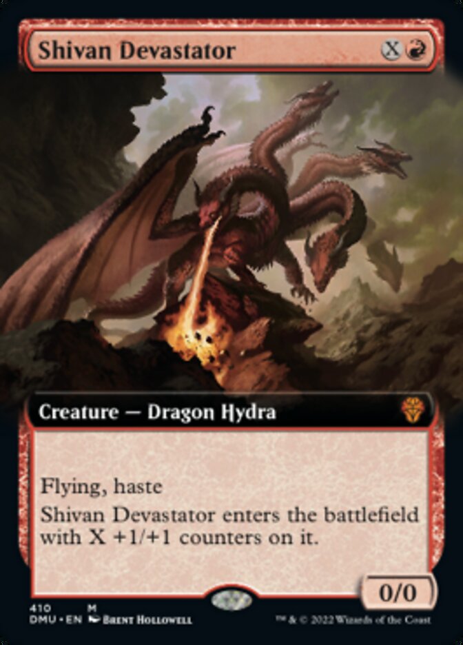Shivan Devastator (Extended Art) [Dominaria United] - Destination Retro