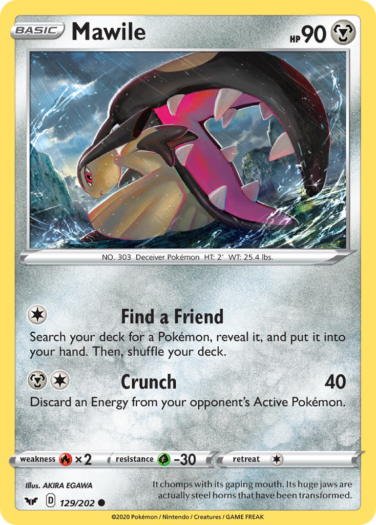 Mawile (129/202) [Sword & Shield: Base Set] - Destination Retro