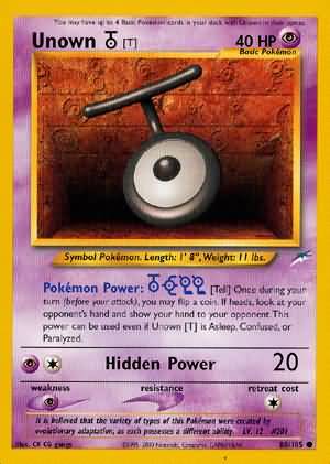 Unown [T] (88/105) [Neo Destiny Unlimited] - Destination Retro