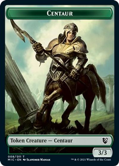 Centaur // Wolf Double-sided Token [Innistrad: Midnight Hunt Commander] - Destination Retro