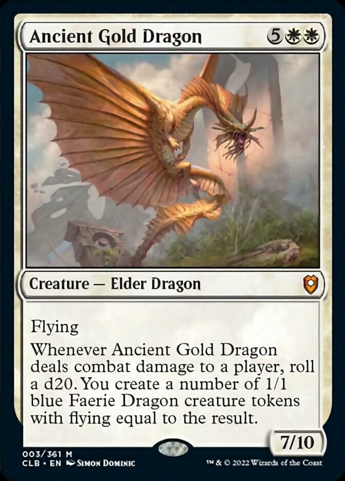 Ancient Gold Dragon [Commander Legends: Battle for Baldur's Gate] - Destination Retro