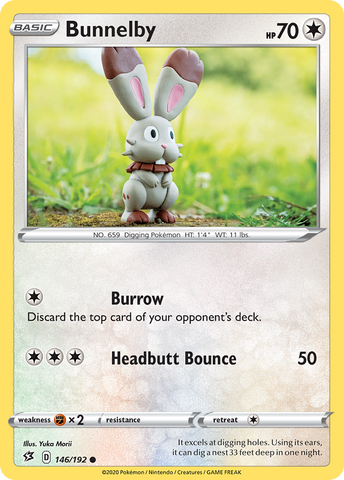 Bunnelby (146/192) [Sword & Shield: Rebel Clash] - Destination Retro